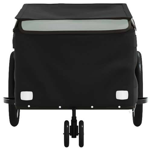 Prikolica za bicikl crno-siva 30 kg željezna - Siva 124 x 53 x 45 cm Cijena
