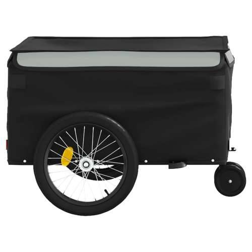 Prikolica za bicikl crno-siva 30 kg željezna - Siva 124 x 53 x 45 cm Cijena