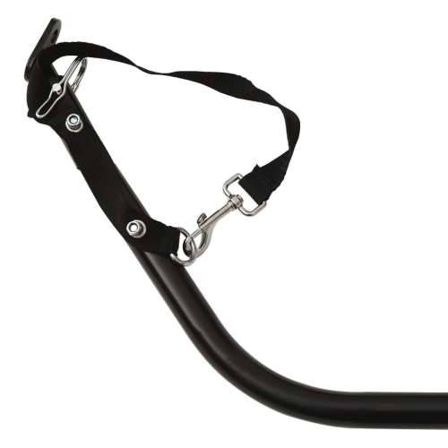 Prikolica za bicikl crno-siva 30 kg željezna - Siva 124 x 53 x 45 cm Cijena