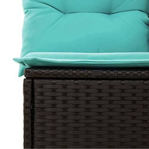 Vrtna garnitura - 6-dijelni set vrtnih sofa od poliratana s jastucima sivi - Siva 1 Cijena