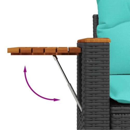 Vrtna garnitura - 6-dijelni set vrtnih sofa od poliratana s jastucima sivi - Siva 1 Cijena