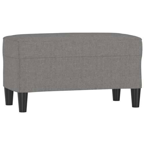 Klupa tamnosiva 70 x 35 x 41 cm od tkanine - Tamno siva 70 x 35 x 41 cm Cijena