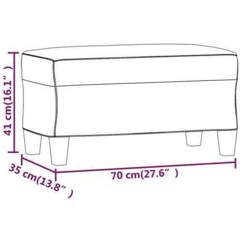 Klupa crna 70x35x41 cm od tkanine - Crna 70 x 35 x 41 cm Cijena