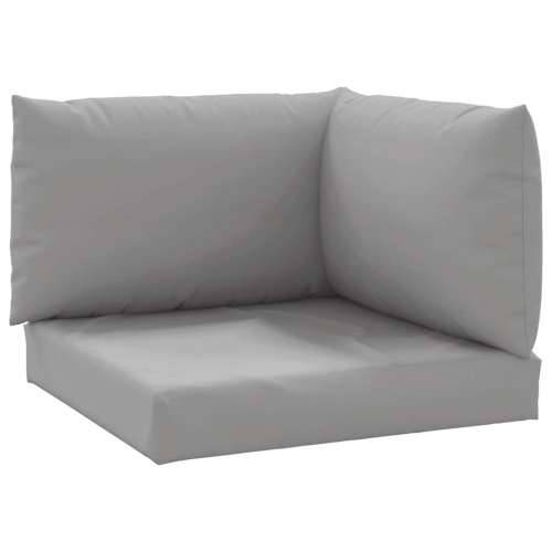 Jastuci za sofu od paleta 3 kom sivi od tkanine - Siva 1 kutna sofa Cijena