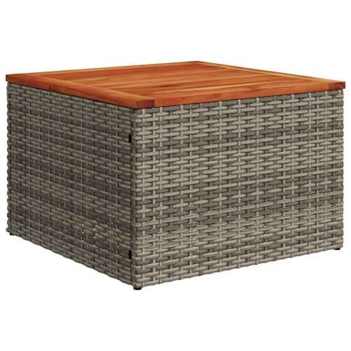 Vrtna garnitura - 8-dijelni set vrtnih sofa od poliratana s jastucima sivi - Siva 1 Cijena