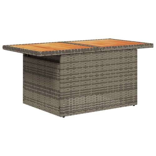Vrtna garnitura - 6-dijelni set vrtnih sofa od poliratana s jastucima sivi - Siva 1 Cijena
