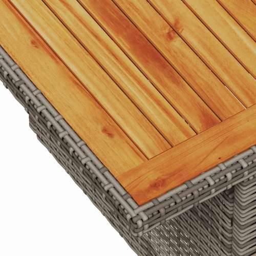 Vrtna garnitura - 7-dijelni set vrtnih sofa sivi od poliratana - Siva 1 Cijena