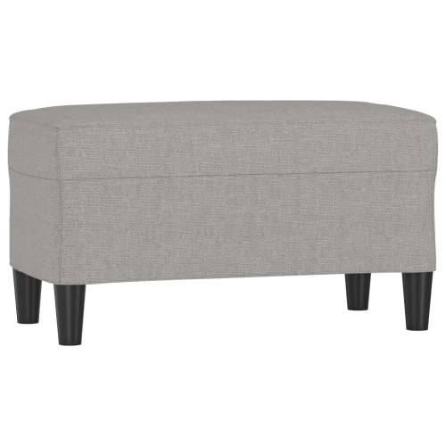 Klupa svjetlosiva 70 x 35 x 41 cm od tkanine - Svjetlosiva 70 x 35 x 41 cm Cijena