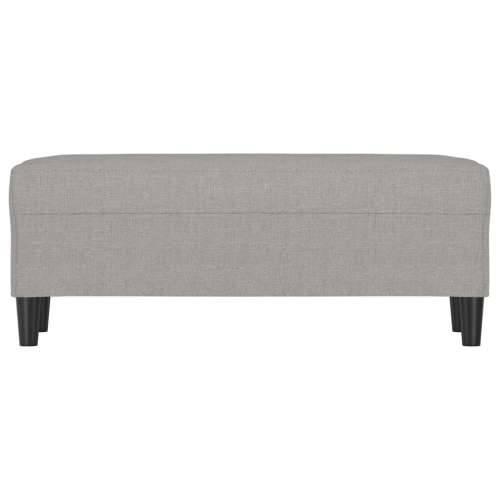 Klupa svjetlosiva 100 x 35 x 41 cm od tkanine - Svjetlosiva 100 x 35 x 41 cm Cijena