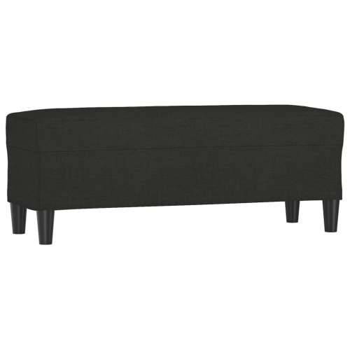 Klupa crna 100x35x41 cm od tkanine - Crna 100 x 35 x 41 cm Cijena