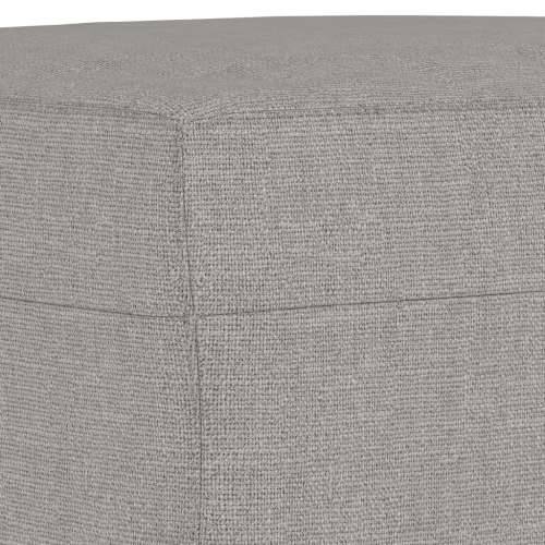 Klupa svjetlosiva 100 x 35 x 41 cm od tkanine - Svjetlosiva 100 x 35 x 41 cm Cijena