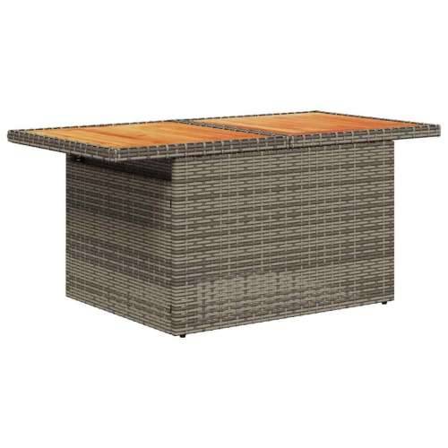 Vrtna garnitura - 6-dijelni set vrtnih sofa od poliratana s jastucima sivi - Siva 1 Cijena