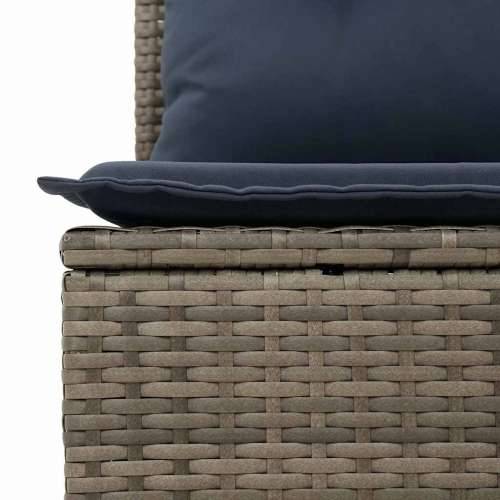 Vrtna garnitura - 7-dijelni set vrtnih sofa sivi od poliratana - Siva 1 Cijena
