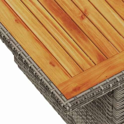 Vrtna garnitura - 7-dijelni set vrtnih sofa sivi od poliratana - Siva 1 Cijena