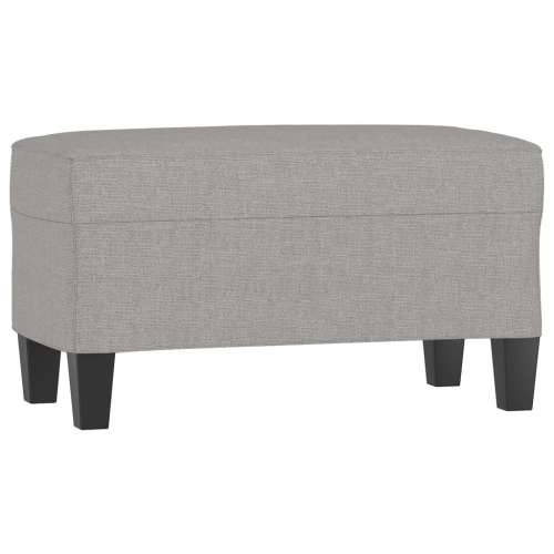Klupa svjetlosiva 70 x 35 x 41 cm od tkanine - Svjetlosiva 70 x 35 x 41 cm Cijena