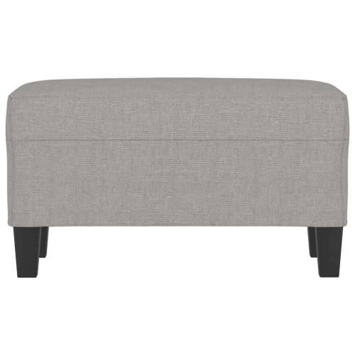 Klupa svjetlosiva 70 x 35 x 41 cm od tkanine - Svjetlosiva 70 x 35 x 41 cm Cijena