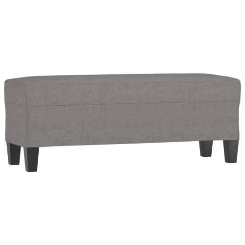 Klupa tamnosiva 100 x 35 x 41 cm od tkanine - Tamno siva 100 x 35 x 41 cm Cijena