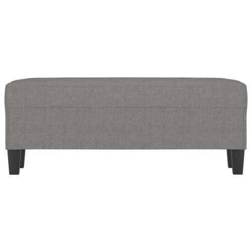 Klupa tamnosiva 100 x 35 x 41 cm od tkanine - Tamno siva 100 x 35 x 41 cm Cijena