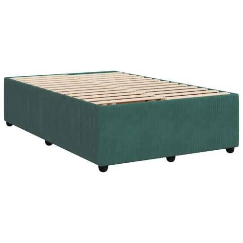 Box spring krevet s madracem tamnozeleni 120x200 cm baršunasti - Tamnozelena 120 x 200 cm Gladak dizajn Cijena