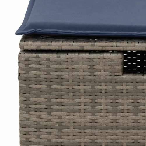 Vrtna garnitura - 6-dijelni set vrtnih sofa s jastucima crni od poliratana bagrem - Crna 4 x kut + oslonac za noge + stol 5 Cijena