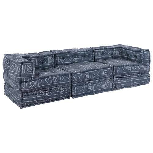 Trogtkavni Modularni Pouf Sofa Konvertibilna Indigo Tkanina Cijena