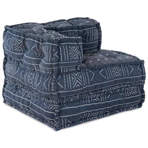 Trogtkavni Modularni Pouf Sofa Konvertibilna Indigo Tkanina Cijena