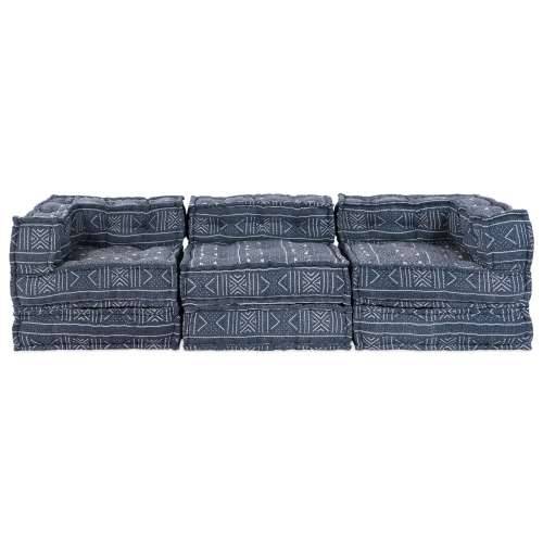 Trogtkavni Modularni Pouf Sofa Konvertibilna Indigo Tkanina Cijena