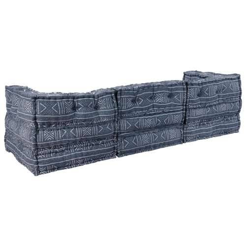 Trogtkavni Modularni Pouf Sofa Konvertibilna Indigo Tkanina Cijena