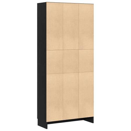Knjiga Ormarić 2 kom Crni Hrast 82,5x30,5x185 cm Odabrano drvo Cijena