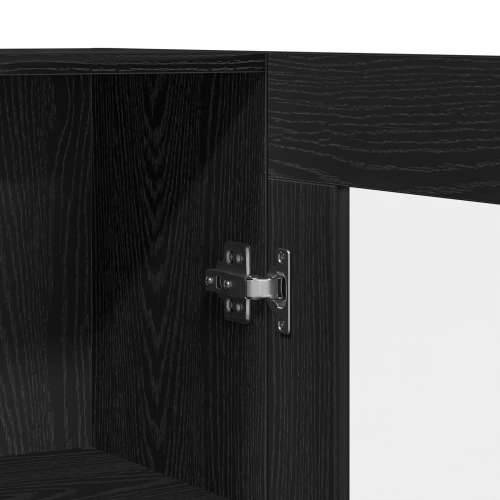 Knjiga Ormarić 2 kom Crni Hrast 82,5x30,5x185 cm Odabrano drvo Cijena