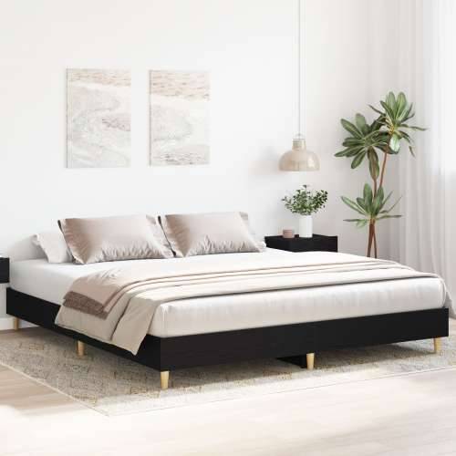 Crni hrast 160x200 cm Okvir za krevet Konstruirano drvo Cijena