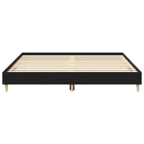 Crni hrast 160x200 cm Okvir za krevet Konstruirano drvo Cijena