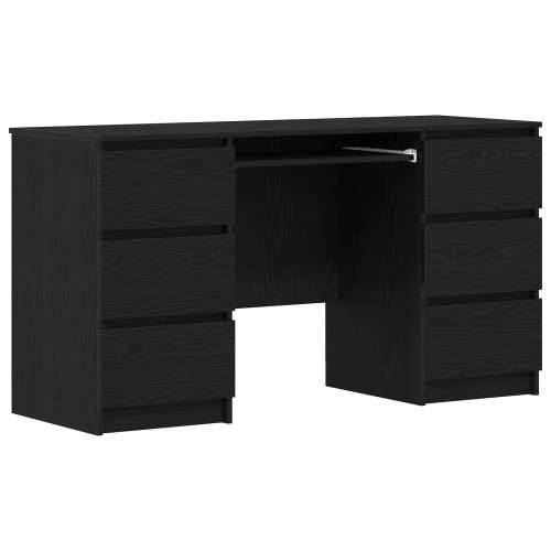 Stolovi 2 kom Crna Hrast 140x50x76 cm Konstruirano drvo Cijena