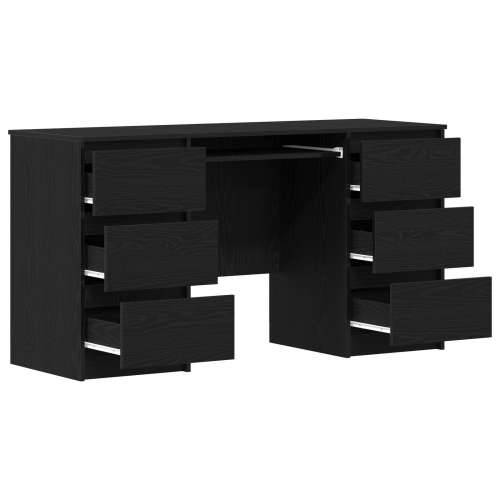 Stolovi 2 kom Crna Hrast 140x50x76 cm Konstruirano drvo Cijena