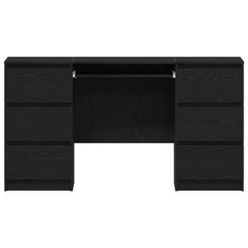 Stolovi 2 kom Crna Hrast 140x50x76 cm Konstruirano drvo Cijena