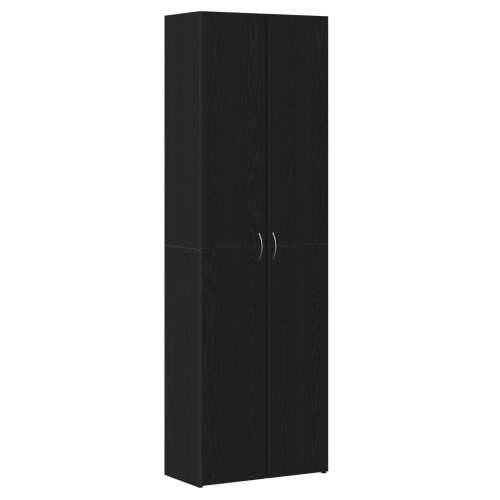 Uredski ormar crna hrast 60x32x190 cm od konstruiranog drva Cijena