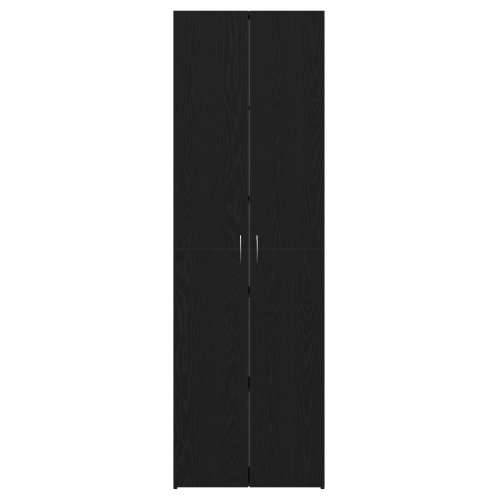 Crni hrast uredski ormar 60 x 32 x 190 cm, napravljen od inženjerskog drveta. Cijena