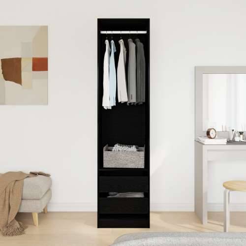 Ormar Crni Hrast 50x50x200 cm od konstruiranog drveta Cijena