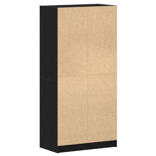 Visoki ormarić s vratima Crna hrast 68x37x142 cm Konstruirano drvo Cijena