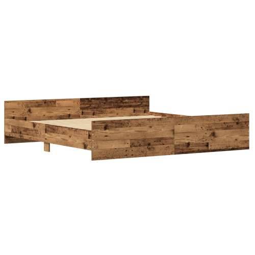 Krevet od starog drva 200x200 cm od materijala sa drvnom jezgrom Cijena