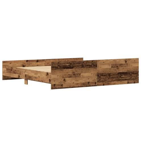 Krevet od starog drva 200x200 cm od materijala sa drvnom jezgrom Cijena