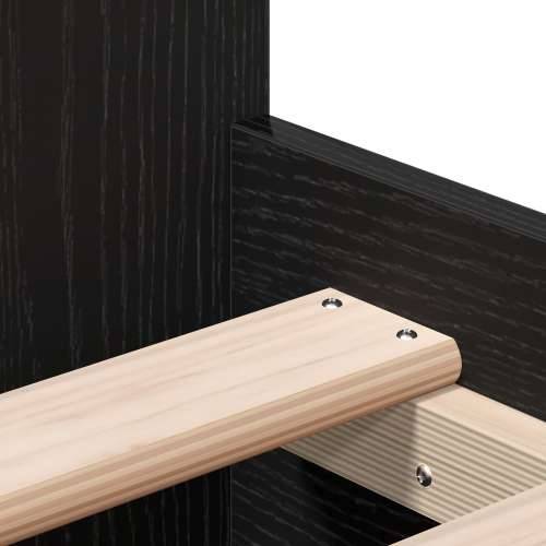Krevet bez madraca Crni hrast 90x190 cm Konstruirano drvo Cijena