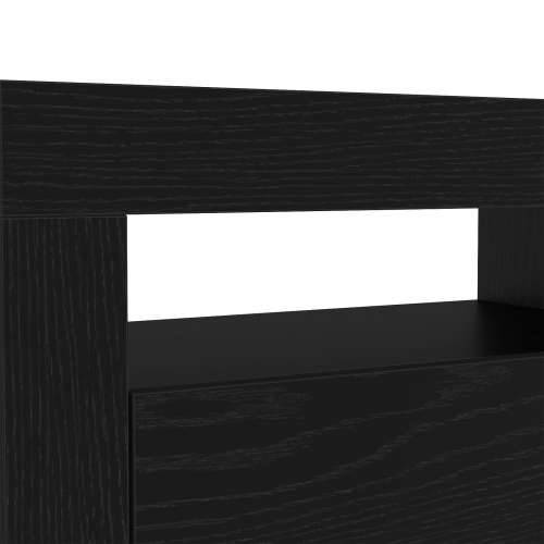 TV kabinets 2 kom s LED svjetlima crni hrast inženjersko drvo, TV kabinets s LED crni hrast 120x35x40 cm inženjersko drvo Cijena