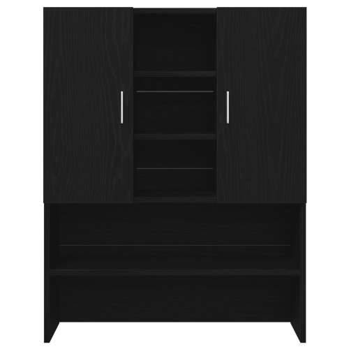 ormari za perilice rublja 2 kom Crni hrast 70.5x71.5x181.5 cm konstruirano drvo, ormari za perilice rublja - Crni hrast - 70.5x7 Cijena