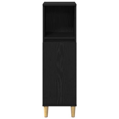 3-dijelni set namještaja za kupaonicu crni hrast konstruirano drvo, ormarić za kupaonicu crni hrast 30x30x190 cm konstruirano dr Cijena