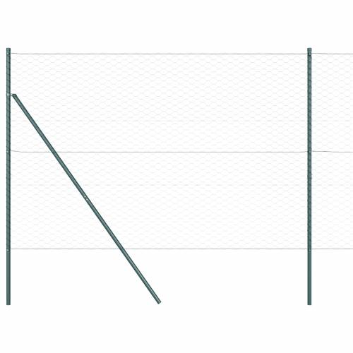 Šesterokutna Ograda Zelena 1.6x50 m Čelik Cijena