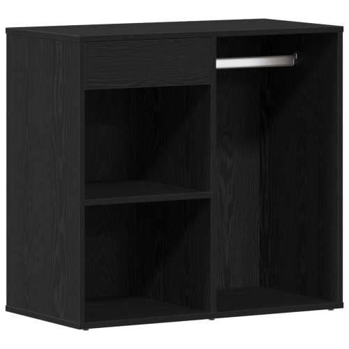 Set toaletnog stola s LED-om Crni hrast Inženjersko drvo, LED toaletni stol, crni hrast, 60x40x140 cm, izrađen od inženjerskog d Cijena
