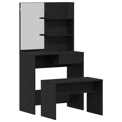 Set toaletnog stola Crni hrast od MDF-a Cijena