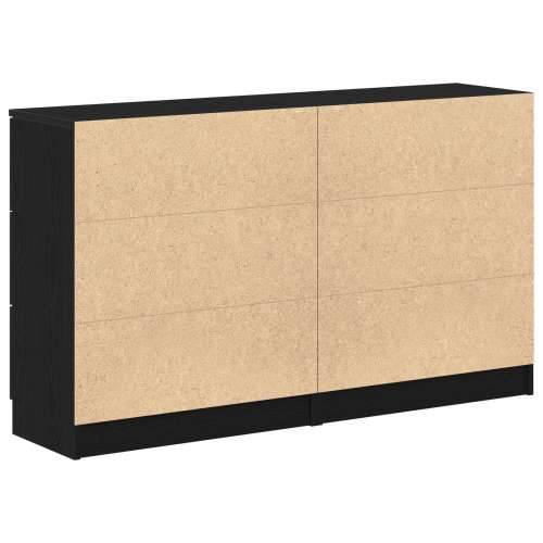 Komode 2 kom Crni Hrast 60x30x70 cm Konstruirano drvo Cijena