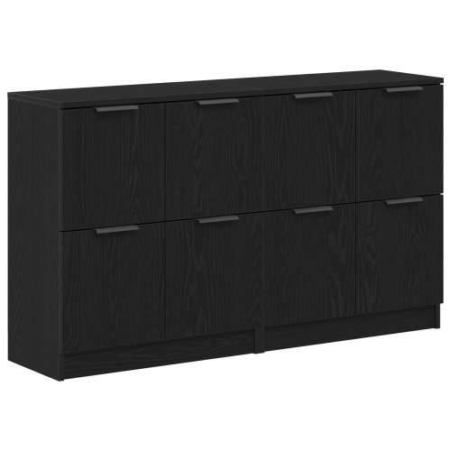 Bočne komode 2 kom Crni hrast 60x30x70 cm Konstruirano drvo Cijena